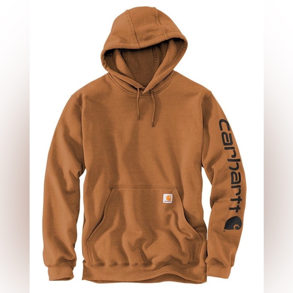 Carhartt Men's Brown Loose Fit Midweight Hoodie